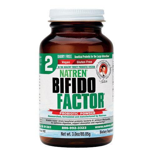 Natren Bifido Factor 2 Probiotic Dairy Free Powder, 3 Oz